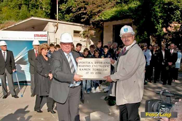Opatija Sportska dvorana - polaganje temeljca